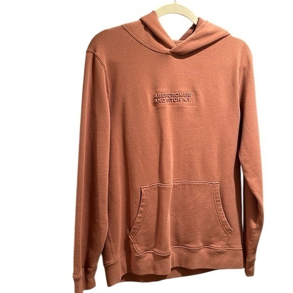 Abercrombie & Fitch Tops - Abercrombie & Fitch rust colored pullover hoodie Size M